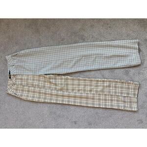 Missguided Two-Tone Plaid Pants Size US 4 / UK 8